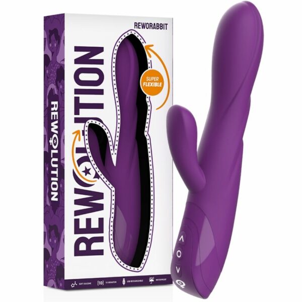 REWOLUTION - VIBRADOR FLEXÍVEL REWORABBIT COM COELHO - Image 3