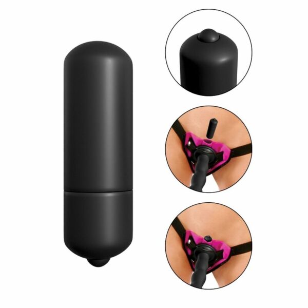 FETISH FANTASY SERIES - CONJUNTO DE STRAP-ON VIBRANTE ROXO. - Image 5