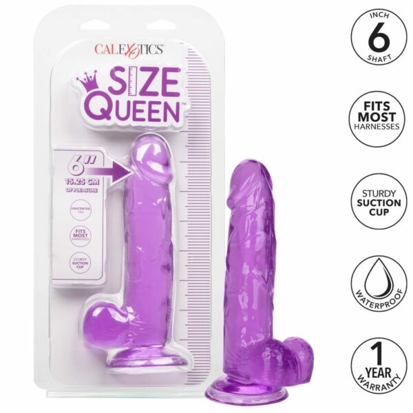 CALEXOTICS - DILDO QUEEN TAMANHO ROXO 15.3 CM - Image 2