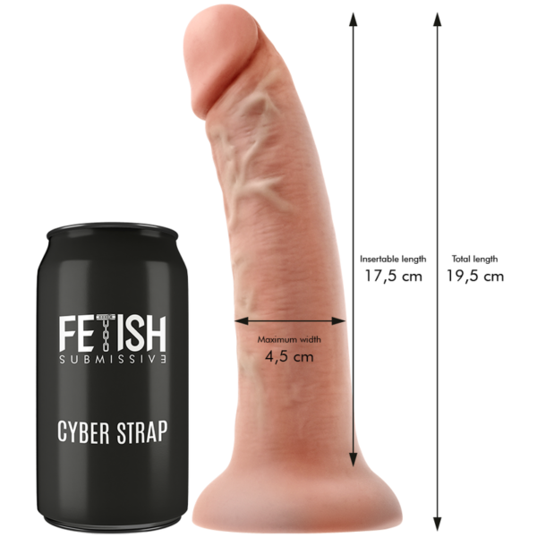 FETISH SUBMISSIVE CYBER STRAP - ARNÊS COM TECNOLOGIA DILDO WATCHME M DE CONTROLE REMOTO - Image 3