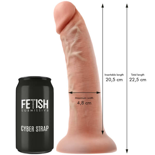 FETISH SUBMISSIVE CYBER STRAP - ARNÊS COM TECNOLOGIA DILDO WATCHME L DE CONTROLE REMOTO - Image 3