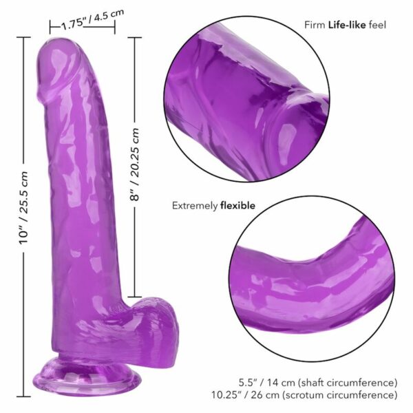 CALEXOTICS - DILDO QUEEN TAMANHO ROXO 20.3 CM - Image 5