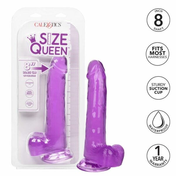 CALEXOTICS - DILDO QUEEN TAMANHO ROXO 20.3 CM - Image 2