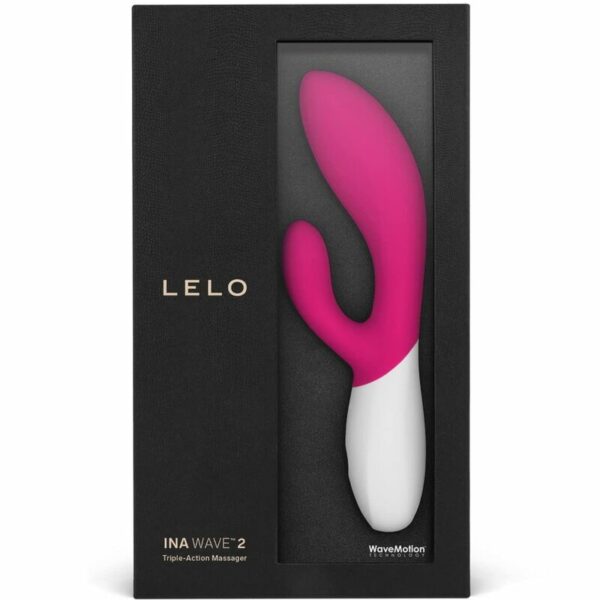 LELO - INA WAVE 2 VBRADOR LUXO ESPECIAL MOVIMENTO CERISE - Image 4