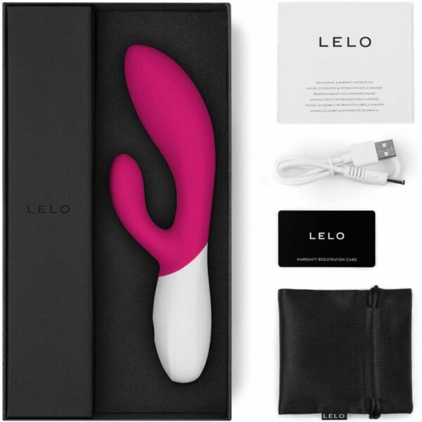 LELO - INA WAVE 2 VBRADOR LUXO ESPECIAL MOVIMENTO CERISE - Image 3