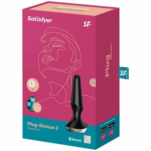 SATISFYER - VIBRADOR PLUG ILICIOUS 2 PLUG PRETO - Image 5