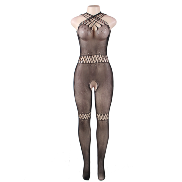 QUEEN LINGERIE - CORREIAS NECK BODYSTOCKING S/L - Image 4