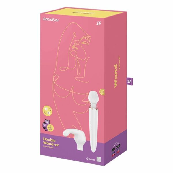 SATISFYER - APLICATIVO DOUBLE WANDER BRANCO - Image 5
