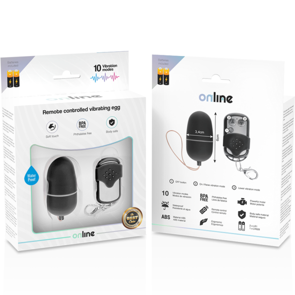 ONLINE - OVO VIBRANTE COM CONTROLE REMOTO M PRETO - Image 5