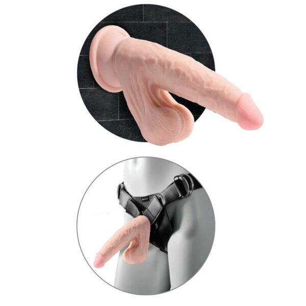 KING COCK - PLUS BOLAS DE BALANO DE DILDO 3D 20.3 CM - Image 5