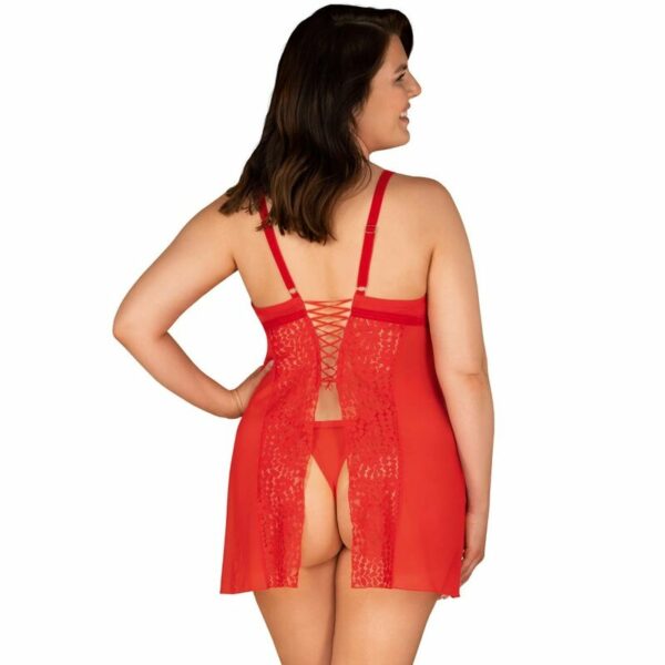 OBSESSIVE - BLOSSMINA CHEMISE E TANGA 4XL/5XL - Image 2