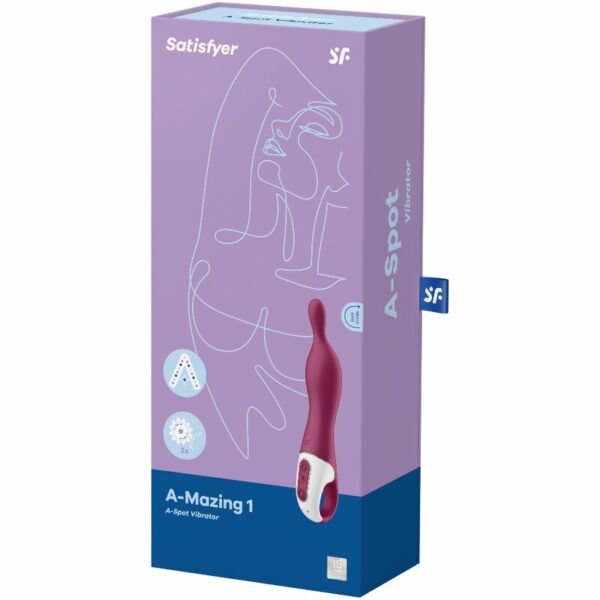 SATISFYER - VIBRADOR AMAZING 1 ASPOT BERRY - Image 3