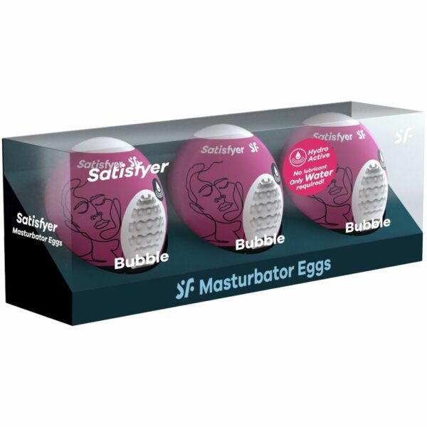 SATISFYER - 3 OVOS MASTURBADOR BUBBLE - Image 2