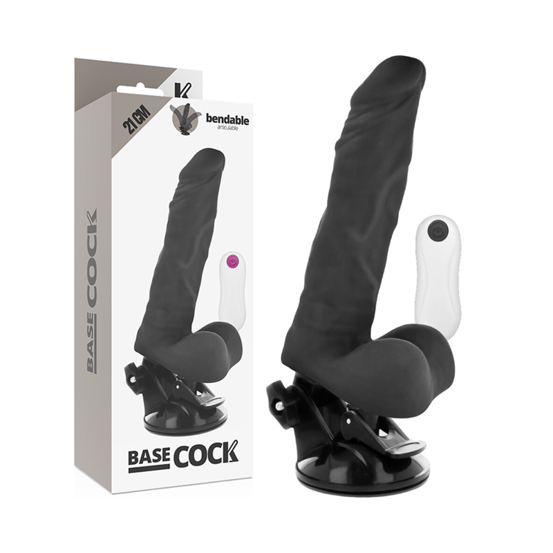 BASECOCK REALISTIC BENDABLE CONTROLE REMOTO PRETO 21 CM