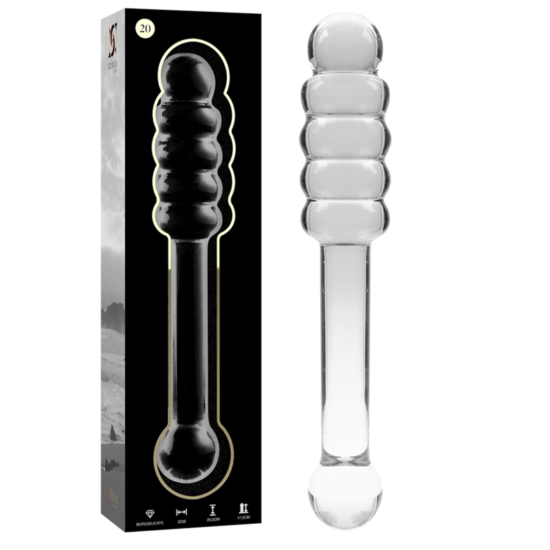 NEBULA SERIES BY IBIZA - MODELO 20 DILDO VIDRO BOROSILICADO 20,5 X 3 CM TRANSPARENTE