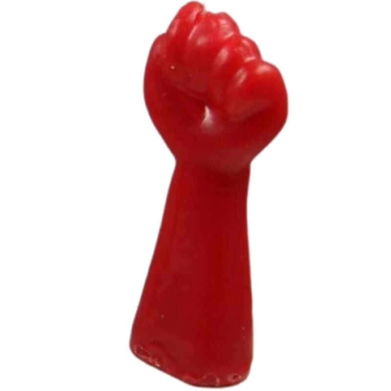 DIABLO PICANTE - VELA EM FORMATO DE PUNHO VERMELHA