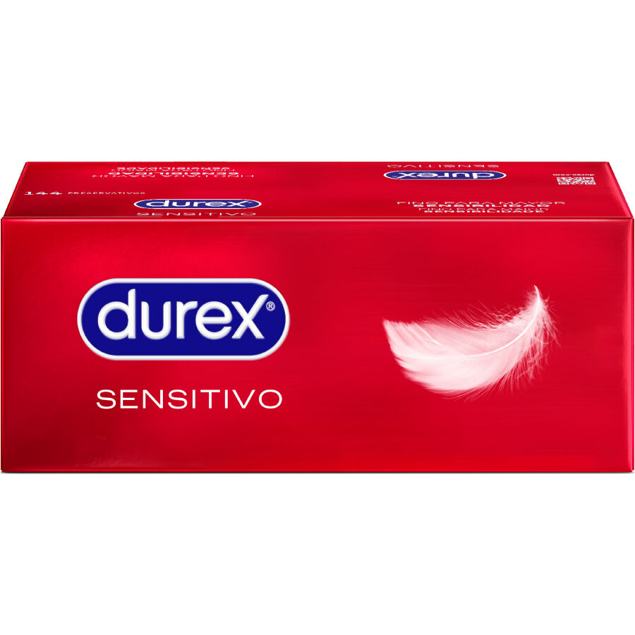 DUREX - PRESERVATIVOS SENSÍVEIS 144 UNIDADES