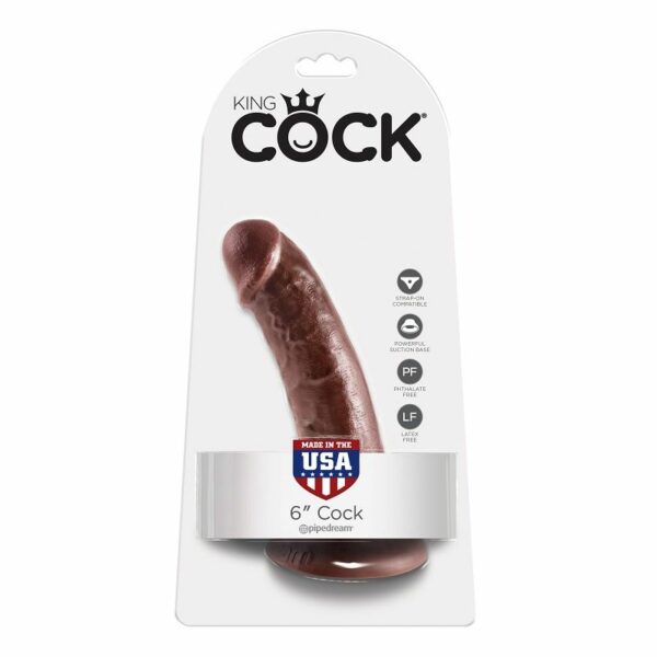 KING COCK - 6" COCK MARROM 15,2 CM - Image 2