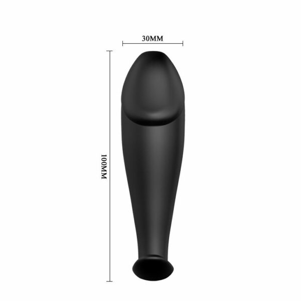 PRETTY LOVE - SILICONE ANAL PLUG FORMA DE PÊNIS E 12 MODOS DE VIBRAO PRETO - Image 4