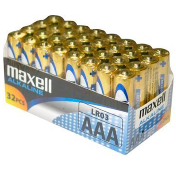 MAXELL - PACOTE DE BATERIAAAA LR03 * 32 UDS