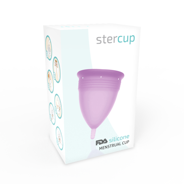 STERCUP - COPO MENSTRUAL DE SILICONE FDA LILAC - TAMANHO L - Image 5