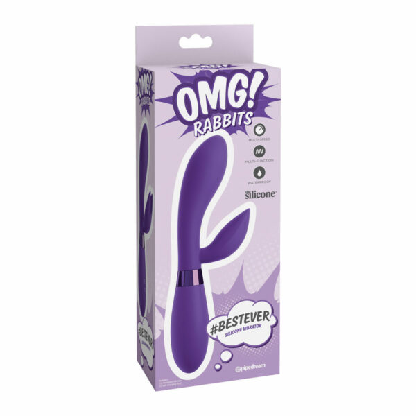 OMG - BESTEVER SILICONE VIBRATOR LILAC - Image 2