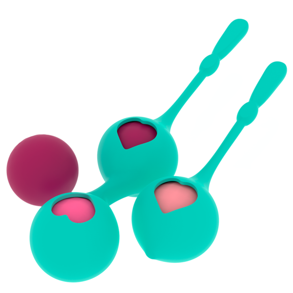 RITHUAL- CONJUNTODE TREINAMENTO PÉLVICO DEVA AQUA GREEN - Image 4