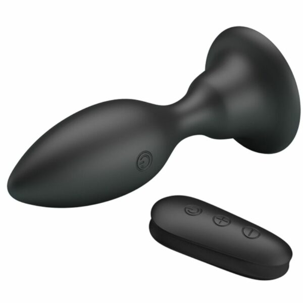 MR PLAY - PLUG ANAL COM CONTROLE REMOTO VIBRAO PRETO - Image 2