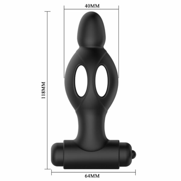 MR PLAY - PLUG ANAL DE SILICONE COM VIBRAO - Image 5