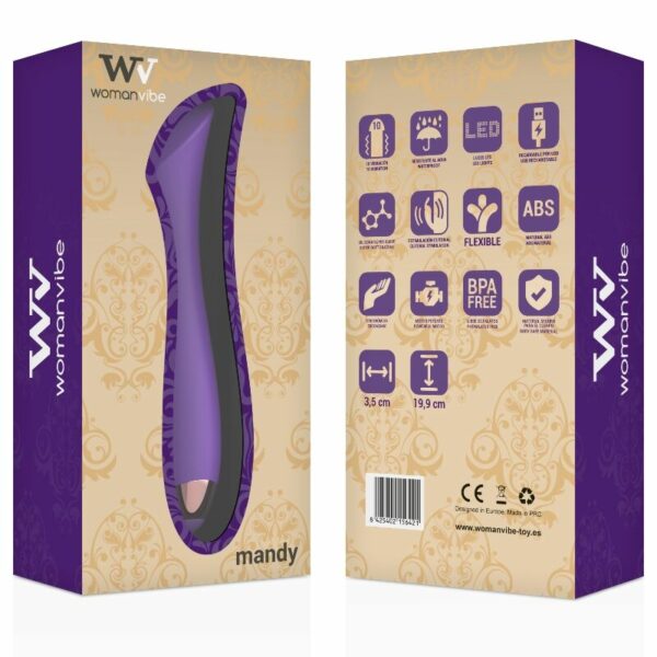 WOMANVIBE - MANDY "K" POINT SILICONE VIBRADOR RECARREGÁVEL - Image 2