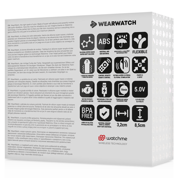 WEARWATCH - VIBRADOR WATCHME DE TECNOLOGIA DUPLA INDIGO/ÁGUA DO MAR - Image 5
